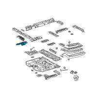 OEM Toyota Highlander Exhaust Heat Shield Diagram - 58153-0E010