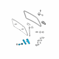 OEM 2008 Mercury Mariner Hinge Diagram - 8L8Z-78420A68-D