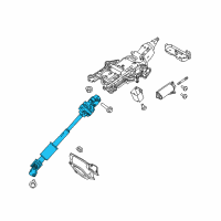 OEM 2012 Ford Explorer Lower Shaft Diagram - BB5Z-3B676-C