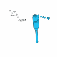 OEM 2012 Lexus LS600h Cylinder Assembly, Pneumatic Diagram - 48090-50281