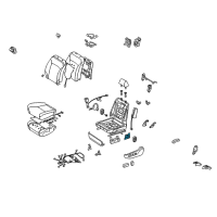 OEM 2014 Lexus IS250 Switch, Front Power Seat(For Lumbar) Diagram - 84920-60050-A3