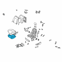 OEM Lexus IS350 Cushion Assy, Front Seat, LH (For Separate Type) Diagram - 71502-53110