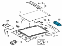 OEM 2021 Toyota Venza Dome Lamp Diagram - 81240-48030-B0