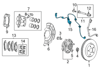 OEM Jeep Grand Cherokee L WHEEL SPEED Diagram - 68347147AD