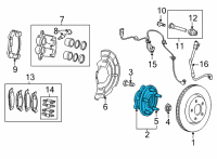 OEM Jeep Grand Cherokee L BRAKE Diagram - 68349631AA