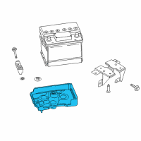 OEM Lincoln MKZ Battery Tray Diagram - 9E5Z-10732-A