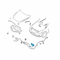 OEM 2013 Infiniti M56 Hood Lock Assembly Diagram - 65601-1BA0B