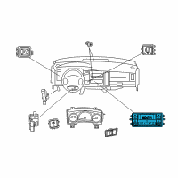 OEM 2009 Dodge Durango Air Conditioner And Heater Control Diagram - 55361430AF