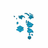 OEM Hyundai Santa Fe Blower Unit Diagram - 97100-0W000