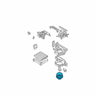 OEM Hyundai Santa Fe Motor & Fan Assembly-A/C Blower Diagram - 97113-2B000