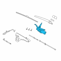 OEM 2018 BMW X5 Rear Window Wiper Motor Diagram - 61-62-7-318-710