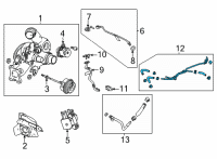 OEM Buick Water Return Tube Diagram - 55513598