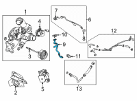 OEM 2021 Chevrolet Trailblazer Oil Return Tube Diagram - 55497458