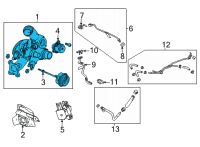 OEM Chevrolet Trailblazer Turbocharger Diagram - 55515934