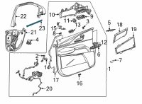 OEM 2022 Cadillac Escalade Belt Weatherstrip Diagram - 84128191