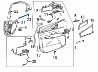 OEM 2021 GMC Yukon XL Belt Weatherstrip Diagram - 84128191