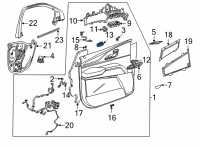 OEM 2022 Cadillac Escalade Seat Heat Switch Diagram - 84888363