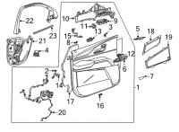 OEM 2021 GMC Yukon XL Lock Switch Diagram - 84374119