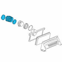 OEM Chevrolet SSR Duct Asm-Air Cleaner Outlet Intermediate (W/ Mass Airflo Diagram - 15257670