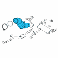 OEM 2022 BMW X4 EXCH CATALYTIC CONVERTER CLO Diagram - 18-32-8-661-424