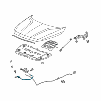OEM 2020 Chevrolet Traverse Release Cable Diagram - 84215989