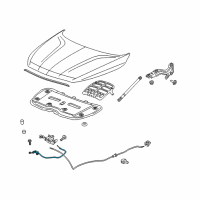 OEM 2018 Chevrolet Traverse Release Cable Diagram - 84215989