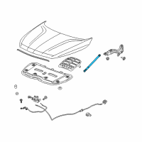 OEM Buick Enclave Lift Cylinder Diagram - 23449446