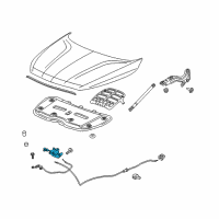 OEM 2022 Buick Enclave Latch Diagram - 84677094