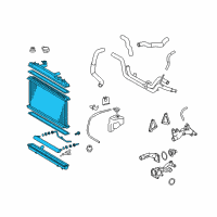 OEM 2008 Toyota Avalon Radiator Assembly Diagram - 16400-AD010