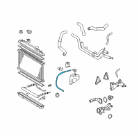 OEM 2005 Toyota Avalon Overflow Hose Diagram - 16472-AD010