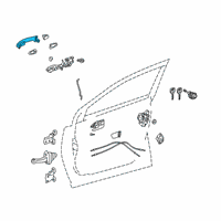 OEM 2021 Toyota RAV4 Handle, Outside Diagram - 69210-30380-C2