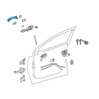 OEM Toyota RAV4 Handle, Outside Diagram - 69210-30380-C2