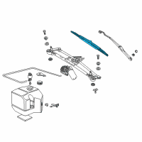 OEM BMW 325iX Right Wiper Blade Diagram - 61-61-1-387-678