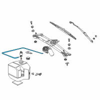 OEM 2000 BMW Z3 Hose Line Diagram - 61-66-1-357-388