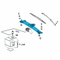 OEM 1998 BMW Z3 Wiper Console Diagram - 61-60-8-400-002