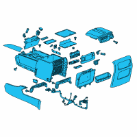 OEM Chevrolet Tahoe Console Assembly Diagram - 84017176