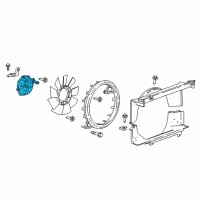 OEM 2022 Chevrolet Colorado Fan Clutch Diagram - 84082862