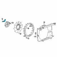 OEM 2017 GMC Savana 2500 Mount Bracket Diagram - 12674359