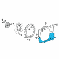 OEM 2017 Chevrolet Express 2500 Lower Shroud Diagram - 84324391