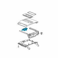 OEM Chevrolet Tahoe Bezel, Front Floor Console Compartment Diagram - 22861304