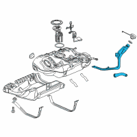 OEM Buick Cascada Filler Pipe Diagram - 13468062