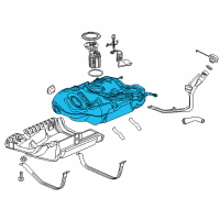 OEM 2018 Buick Cascada Fuel Tank Diagram - 39035879