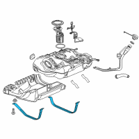 OEM Buick Cascada Tank Strap Diagram - 13254756