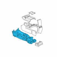 OEM 2007 Chrysler Pacifica Base-Floor Console Diagram - 5161475AA