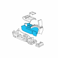 OEM 2004 Chrysler Pacifica Console-Floor Diagram - YT991L2AA