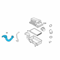 OEM 2004 Ford Focus Air Inlet Tube Diagram - 2M5Z-9A624-AA