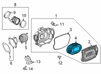 OEM 2021 Chevrolet Corvette Air Filter Diagram - 84321605