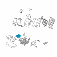 OEM 2014 Kia Sorento Heater-Rear Seat Cushion Diagram - 891901U710