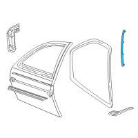 OEM 2002 Pontiac Sunfire Seal Asm-Body Lock Pillar Upper Diagram - 22689492