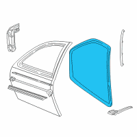 OEM 2002 Chevrolet Cavalier Weatherstrip Asm-Front Side Door Diagram - 22612750